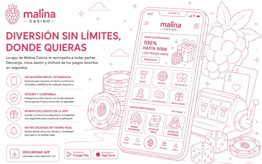 Versión de escritorio de Malina Casino con juegos y promociones
